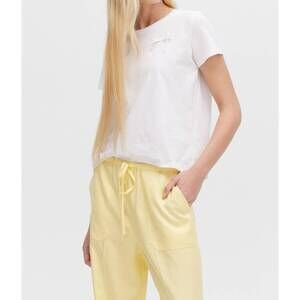 NEW CHRLDR women's jane bow perfect top in white